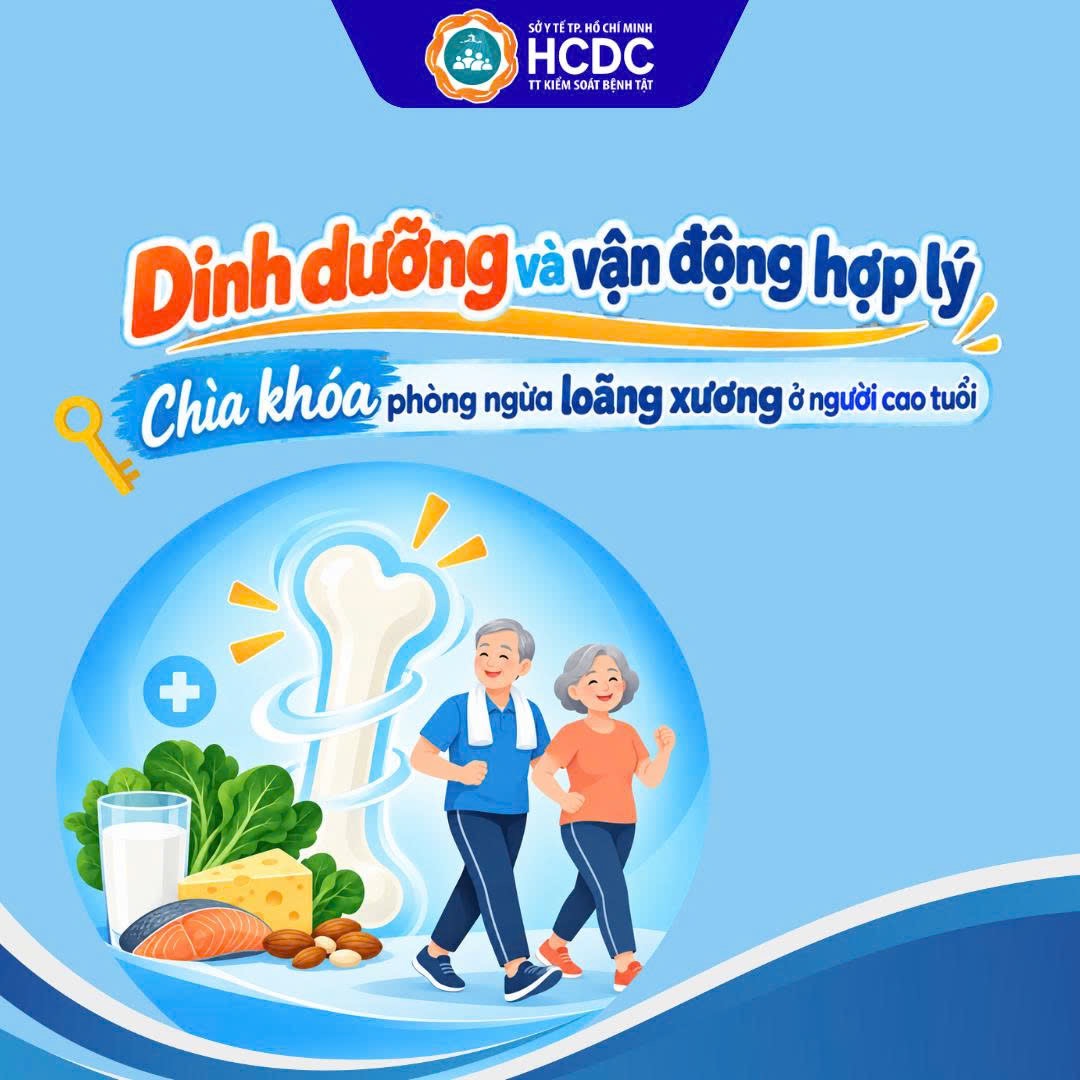 Dinh dưỡng và vận động hợp lý - Chìa khoá phòng ngừa loãng xương ở người cao tuổi