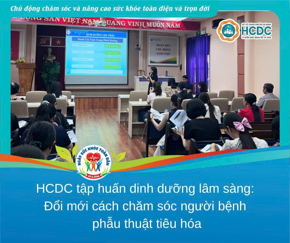 HCDC tập huấn dinh dưỡng lâm sàng: Đổi mới cách chăm sóc người bệnh phẫu thuật tiêu hóa