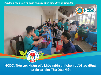 HCDC: Tiếp tục khám sức khỏe miễn phí cho người lao động tự do tại chợ Thủ Dầu Một