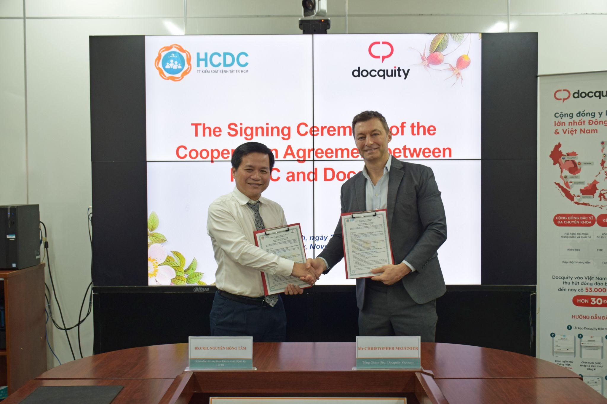 HCDC và Docquity hợp tác phát triển kênh thông tin y học trực tuyến