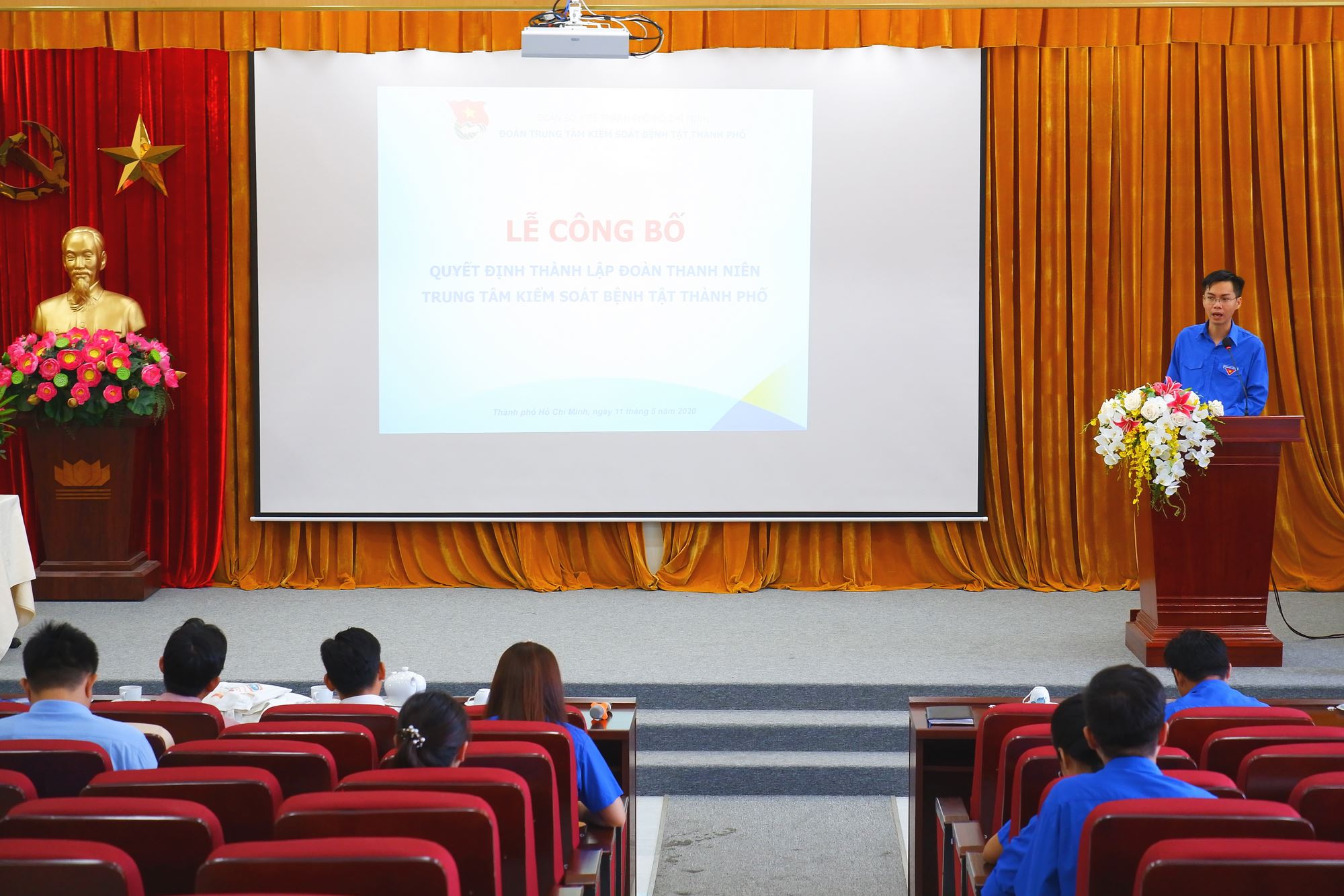 Lễ công bố Ban chấp hành Đoàn cơ sở Trung tâm Kiểm soát bệnh tật thành phố