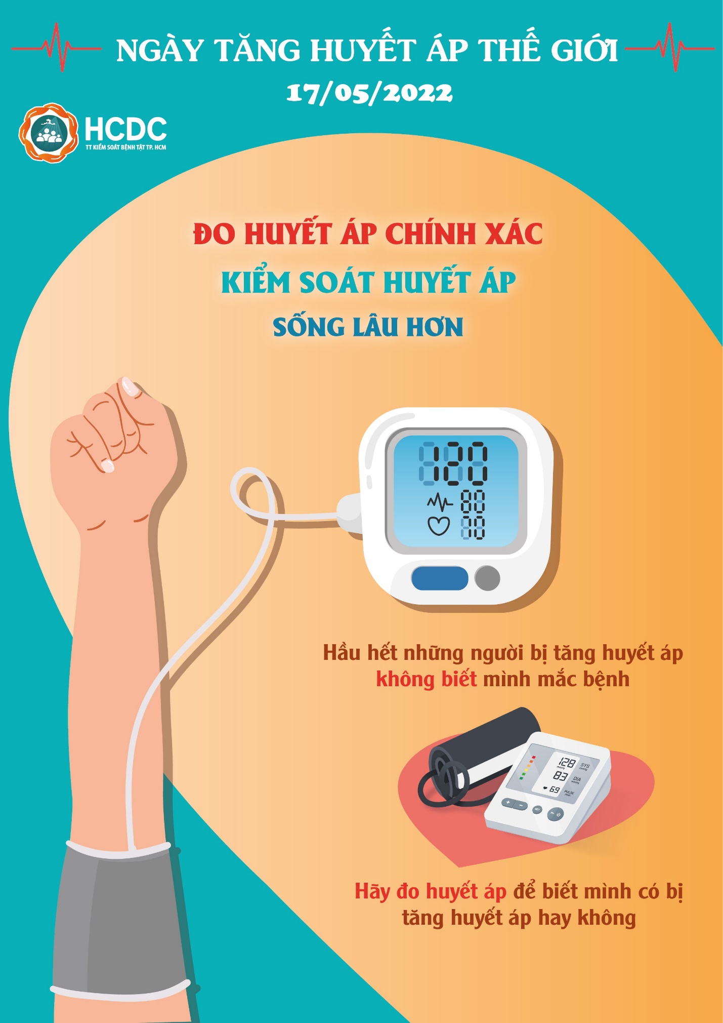 Ngày Tăng huyết áp Thế giới năm 2022: Đo huyết áp chính xác, kiểm soát huyết áp, sống lâu hơn!