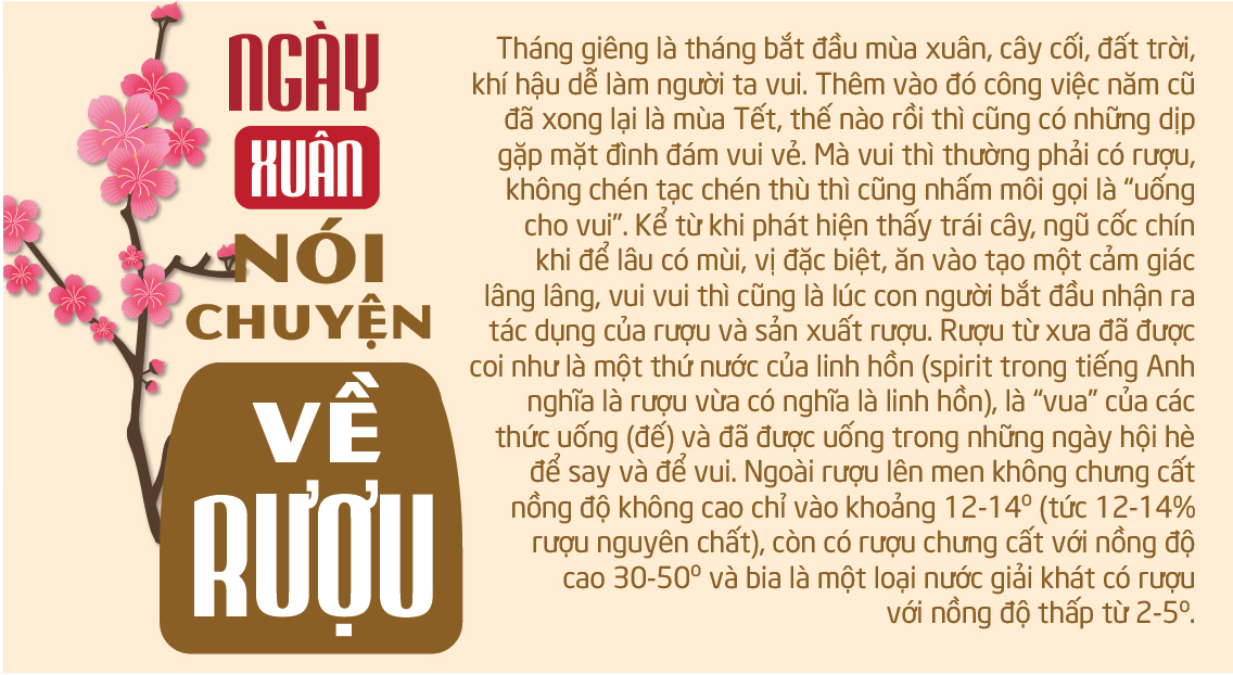 Ngày xuân nói chuyện về rượu  