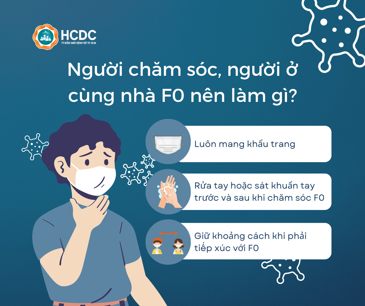 Người chăm sóc, người ở cùng nhà F0 nên làm gì?