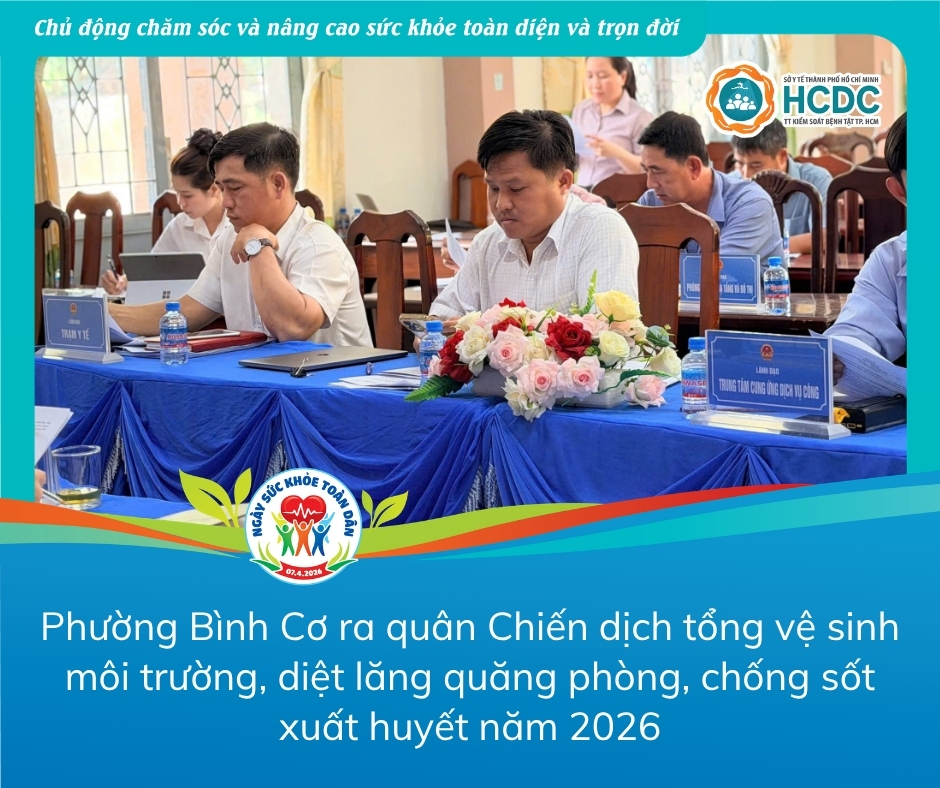 Phường Bình Cơ ra quân chiến dịch diệt lăng quăng phòng chống sốt xuất huyết