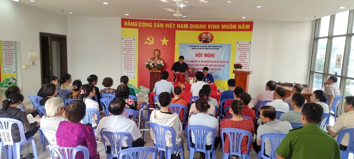 Phường Tân Sơn Hòa: 100% cử tri tín nhiệm giới thiệu đồng chí Nguyễn Hồng Tâm ứng cử đại biểu Quốc hội và đại biểu Hội đồng Nhân dân Thành phố Hồ Chí Minh, nhiệm kỳ 2026 -2031