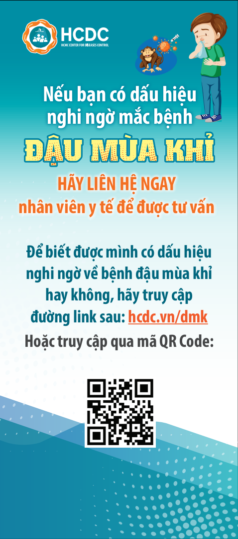 Standee Đậu mùa khỉ