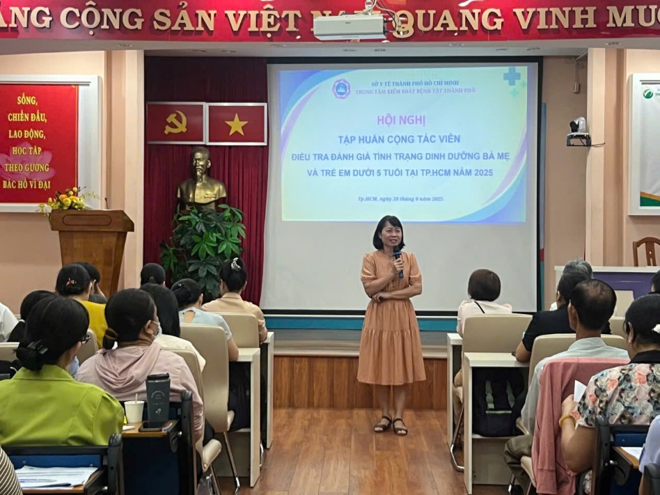 Tập huấn điều tra đánh giá tình trạng dinh dưỡng bà mẹ và trẻ em dưới 5 tuổi