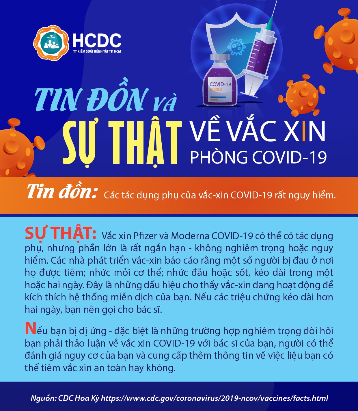Tin đồn và sự thật về vắc xin phòng COVID-19 (cập nhật)
