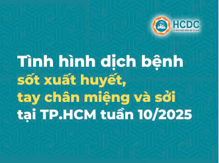 Tình hình dịch bệnh sốt xuất huyết, tay chân miệng và sởi tại TP. Hồ Chí Minh tính đến tuần 10/2025