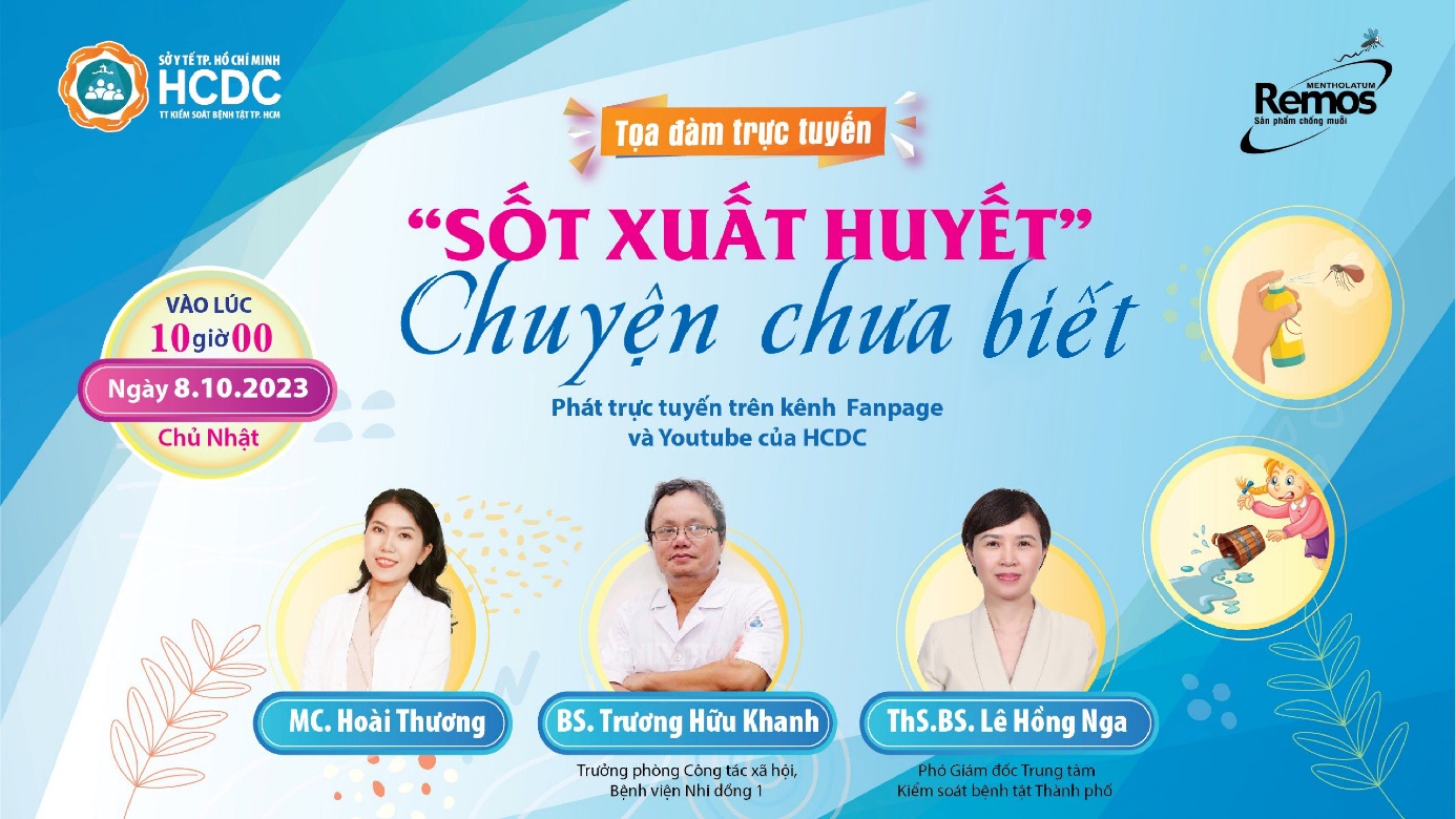 Tọa đàm trực tuyến “Sốt xuất huyết - Chuyện chưa biết” sắp được diễn ra