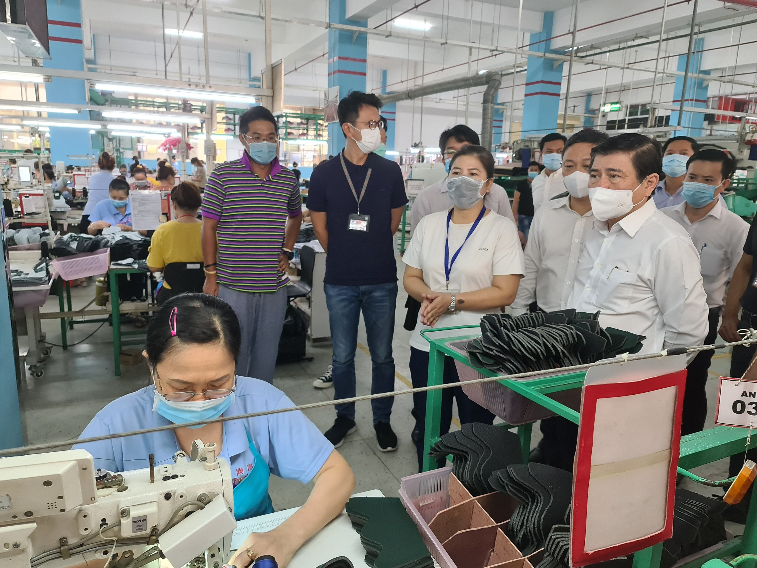 UBND Thành phố kiểm tra công tác phòng, chống dịch COVID-19 tại các doanh nghiệp