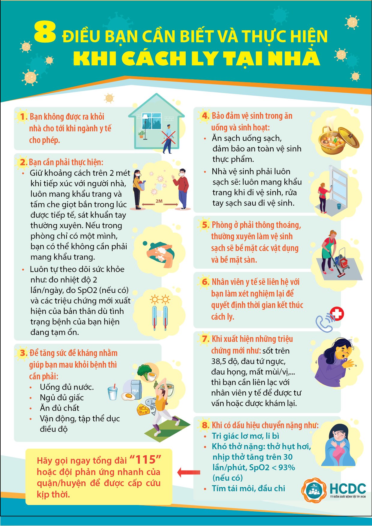 08 ĐIỀU BẠN CẦN BIẾT VÀ THỰC HIỆN  KHI CÁCH LY TẠI NHÀ